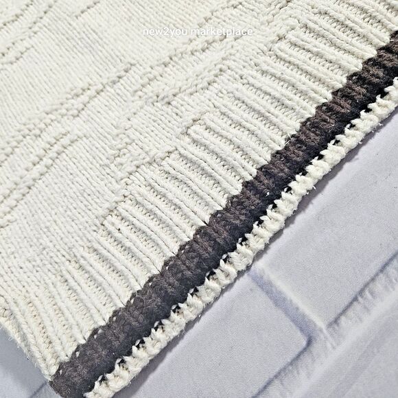 Vintage 90s Bald Eagle Chunky Knit Made N USA XXL Sweater Traverse Bay woolen co - Picture 4 of 11